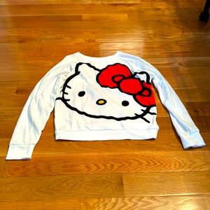 Hello Kitty face sweatshirt
